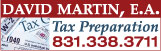 David Martin, E.A. Income Tax Preparation
