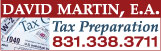 David Martin, E.A., Tax Preparation